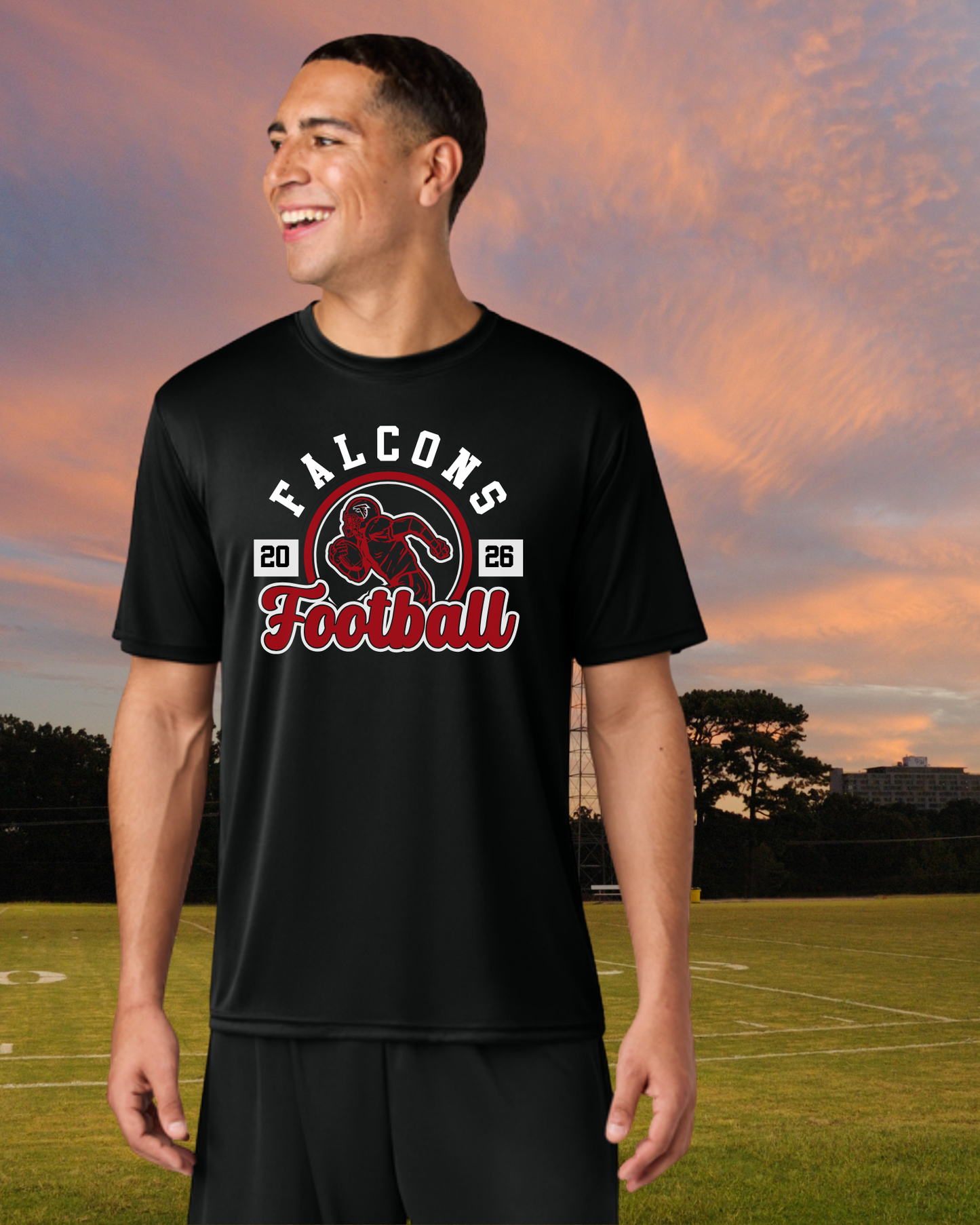 Fairfield Falcons Football Unisex Athletic Style Tee
