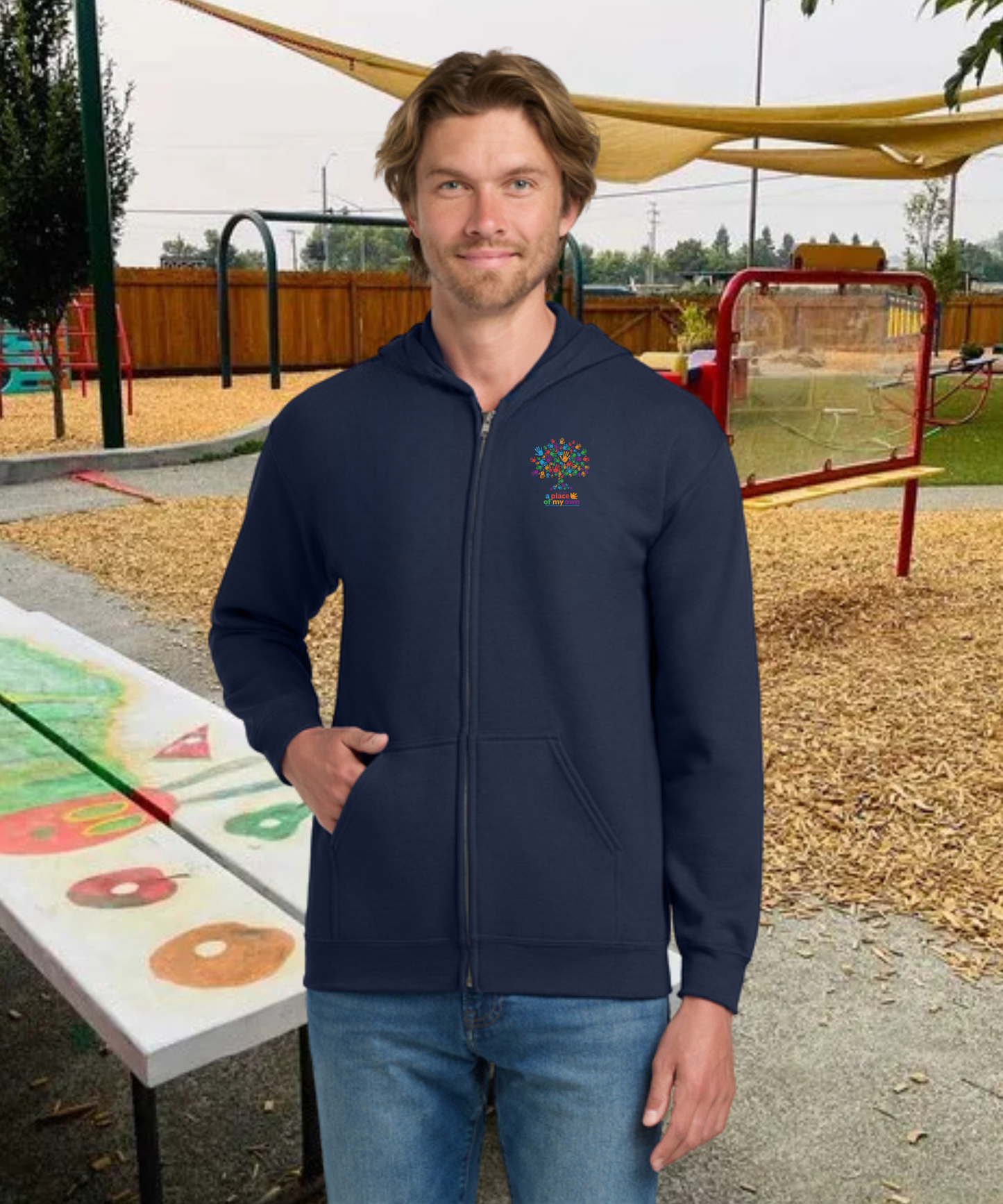 A Place of My Own Unisex Zip Up Hoodie