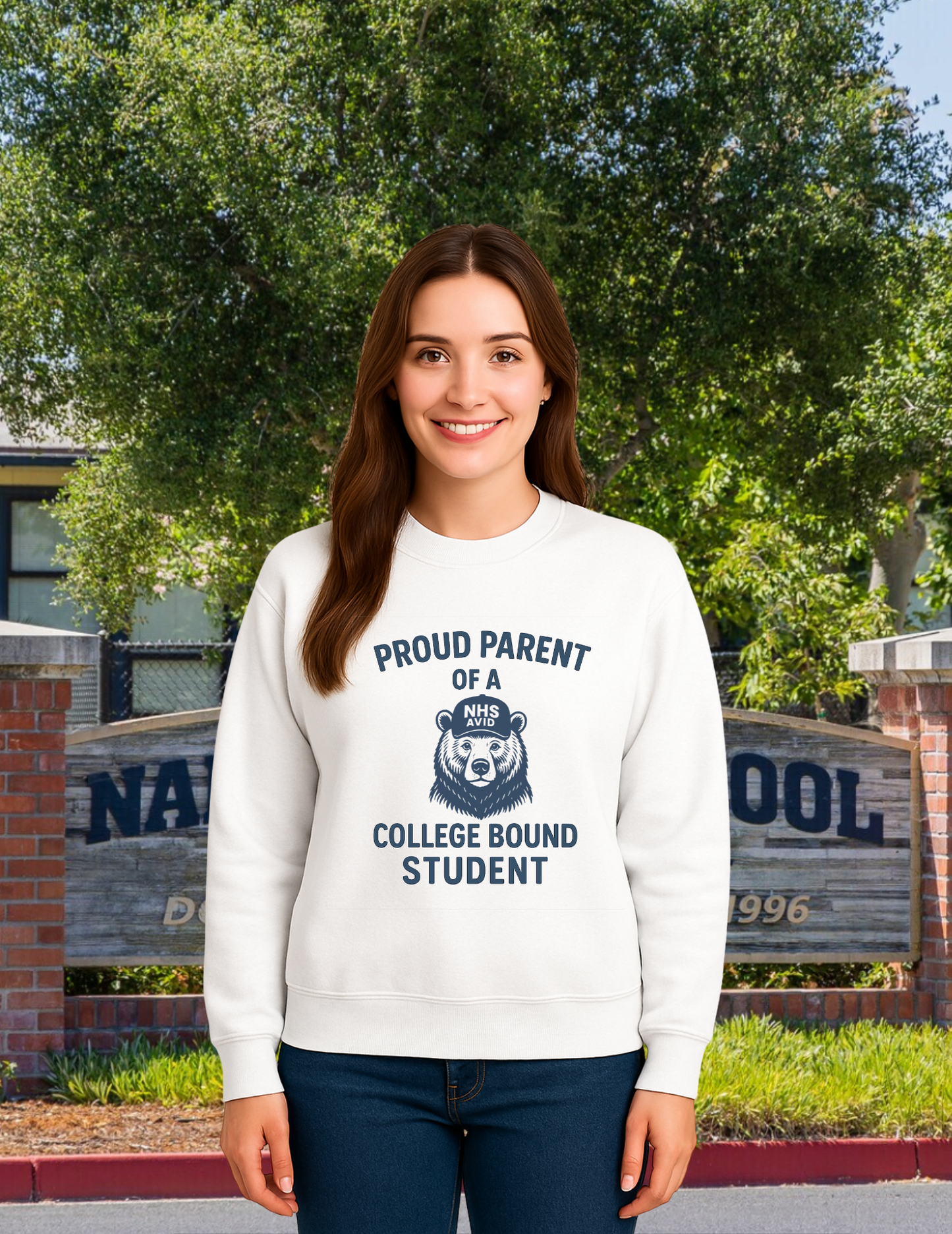 NHS Avid Proud Parent Crewneck Pullover