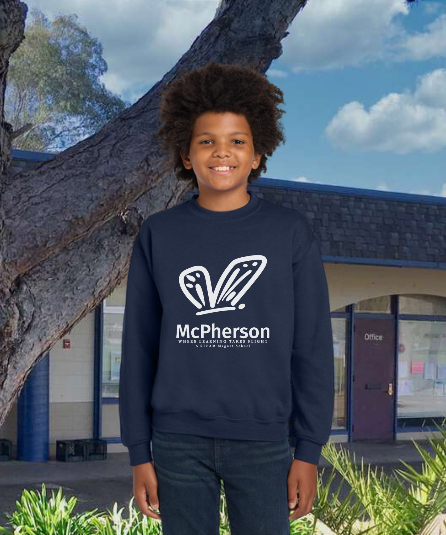 McPherson Simple Monarch Youth Crewneck Pullover