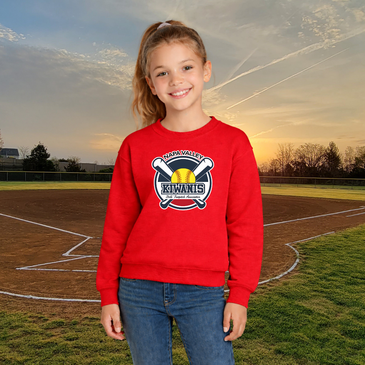 Kiwanis Youth Crewneck Pullover
