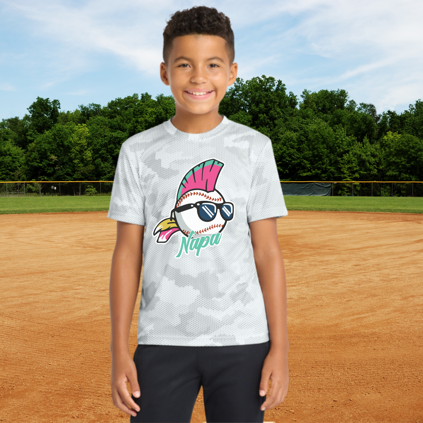 Wild Things Youth Camo Hex Tee