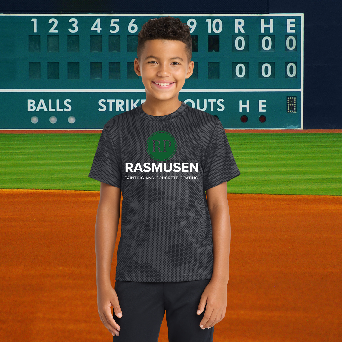 Team Rasmusen Youth Camo Hex Tee
