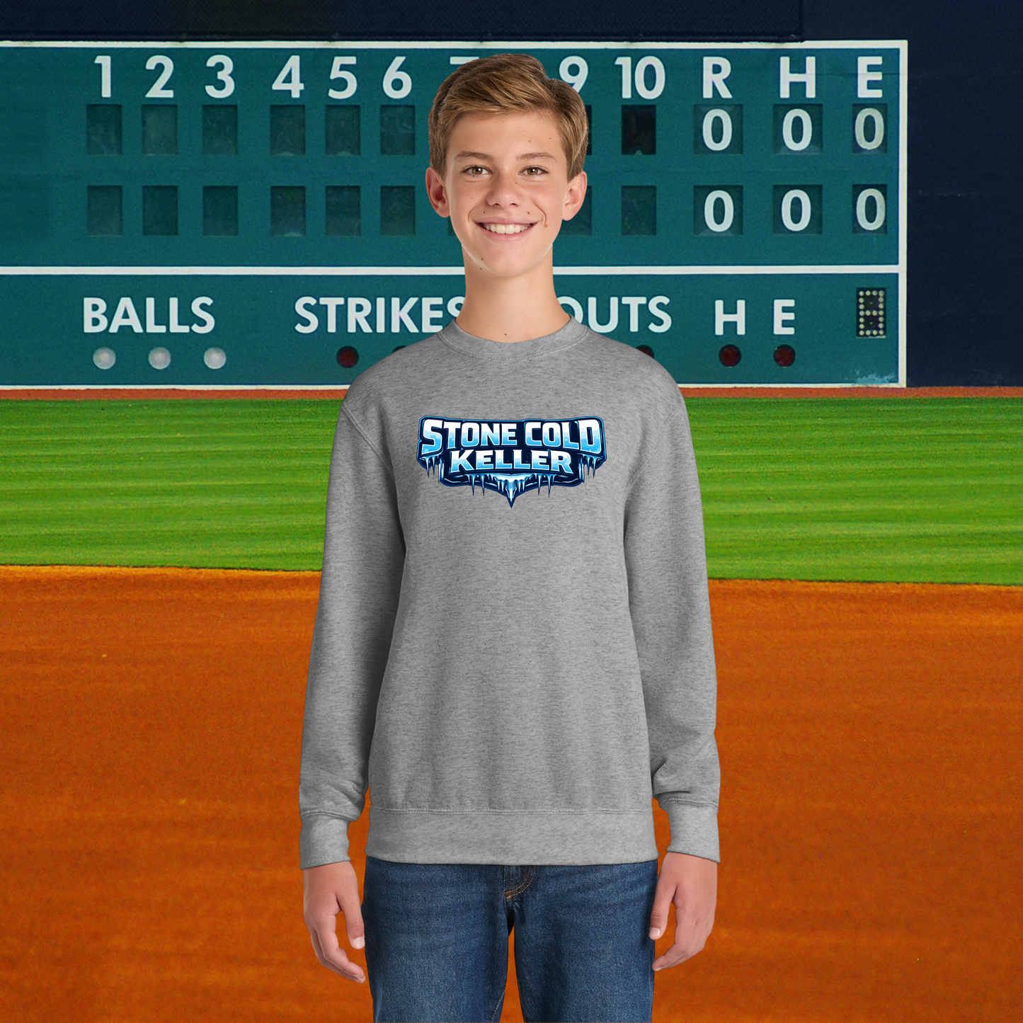 Stone Cold Youth Crewneck Pullover