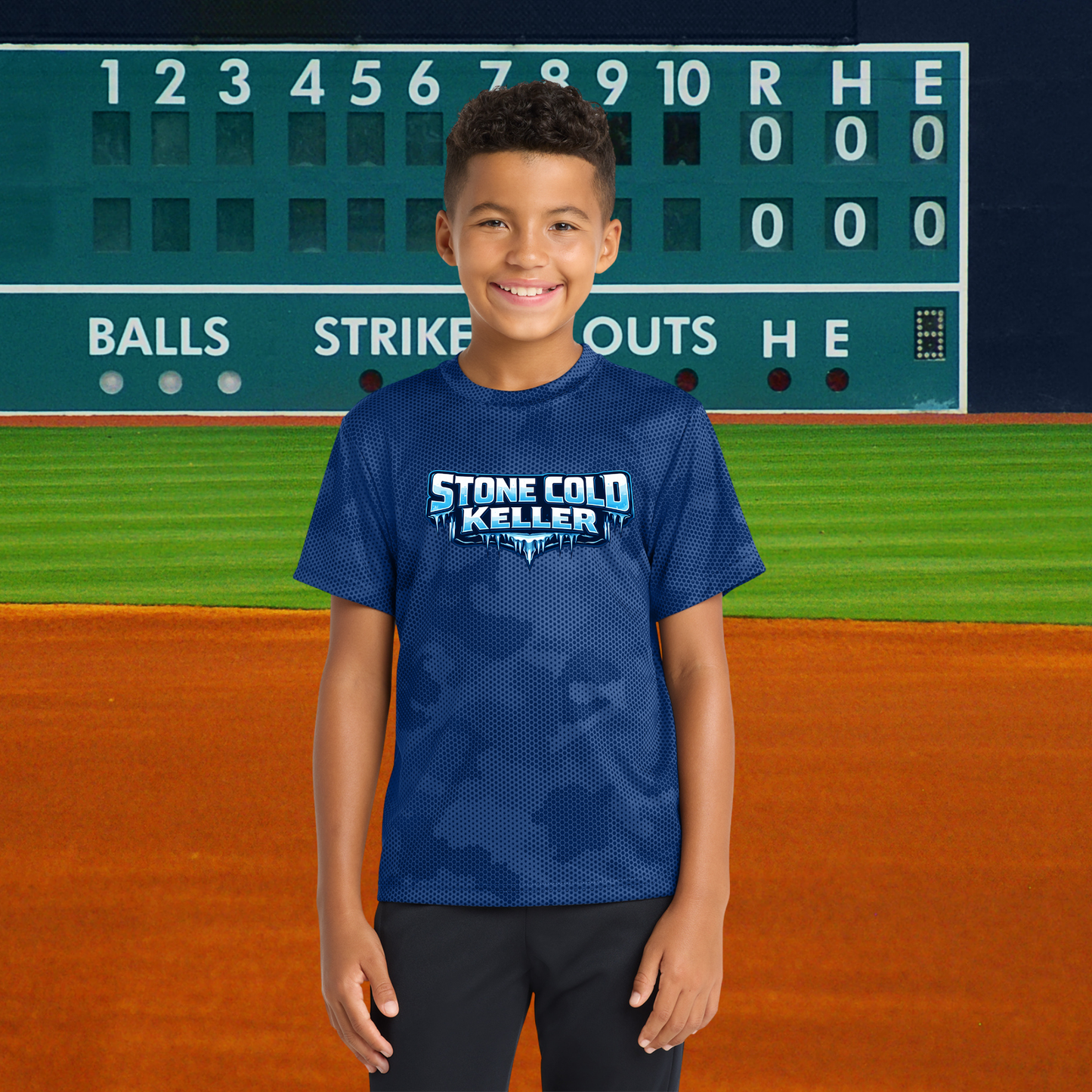 Stone Cold Youth Camo Hex Tee