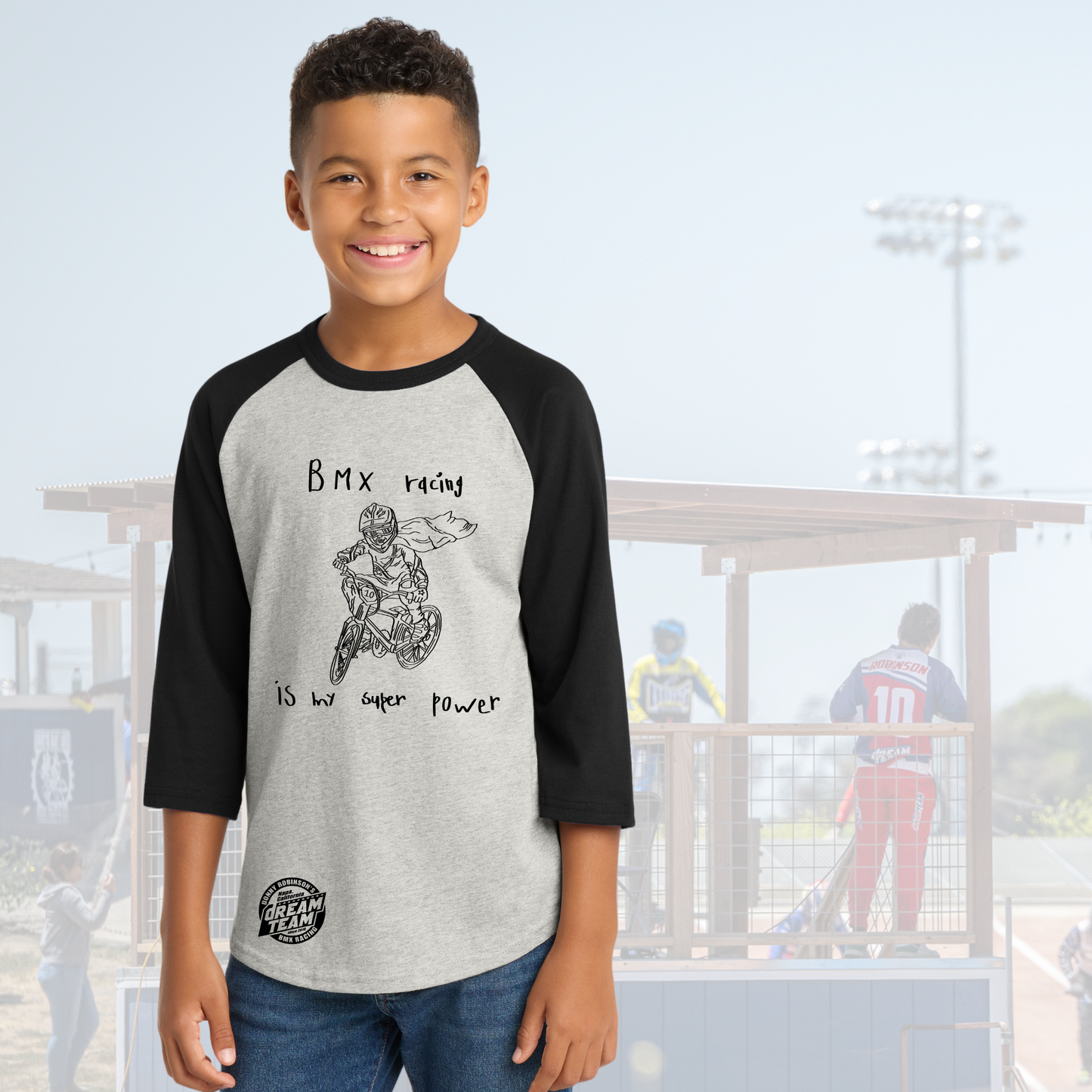 BMX Is My Superpower Raglan