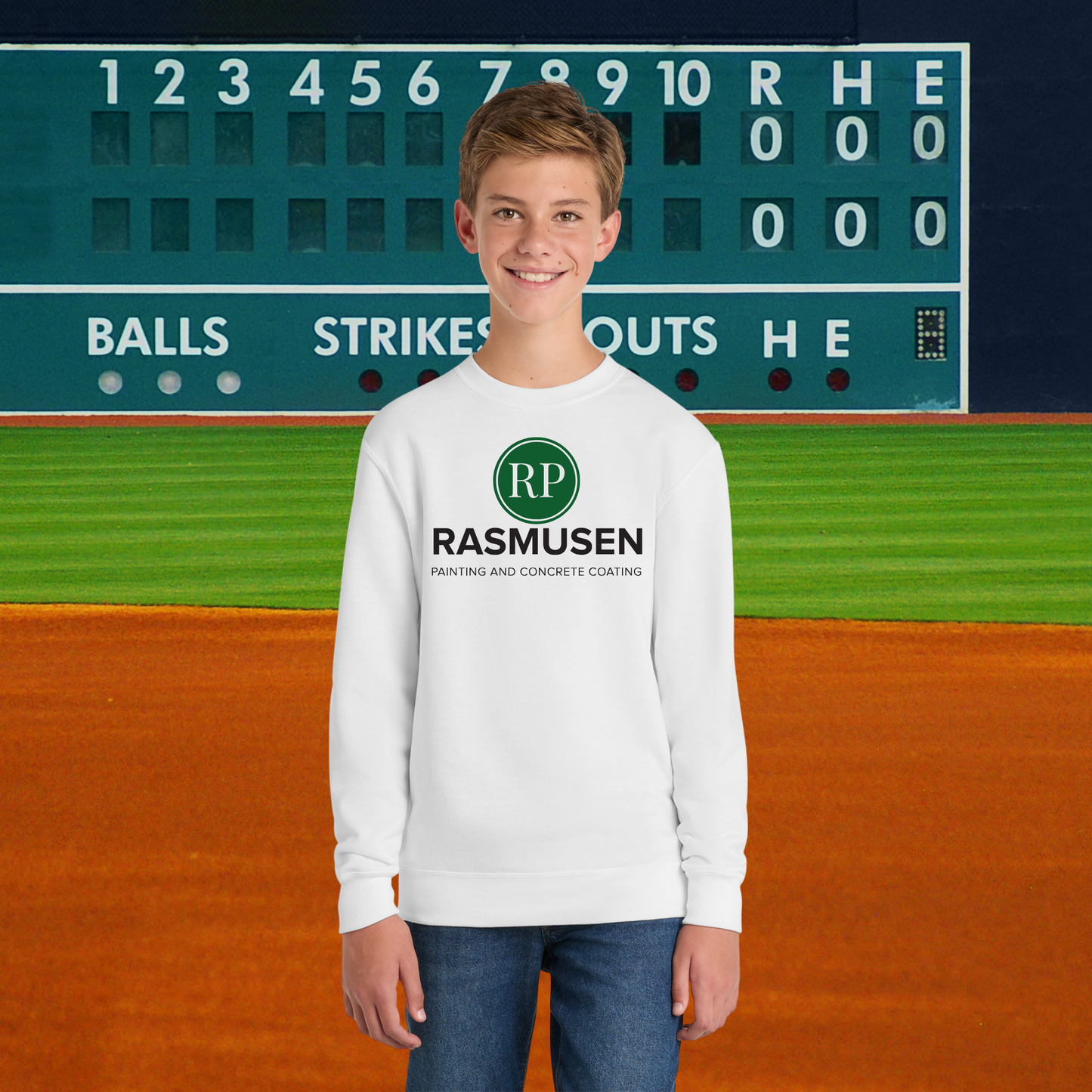 Team Rasmusen Youth Crewneck Pullover