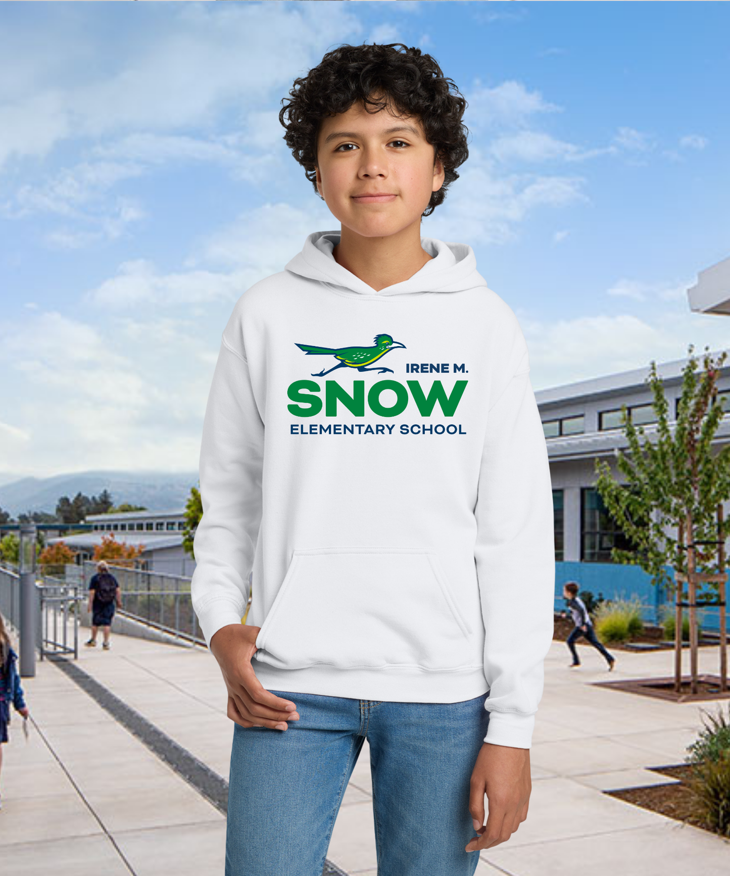 Snow Full Color Youth Hoodie