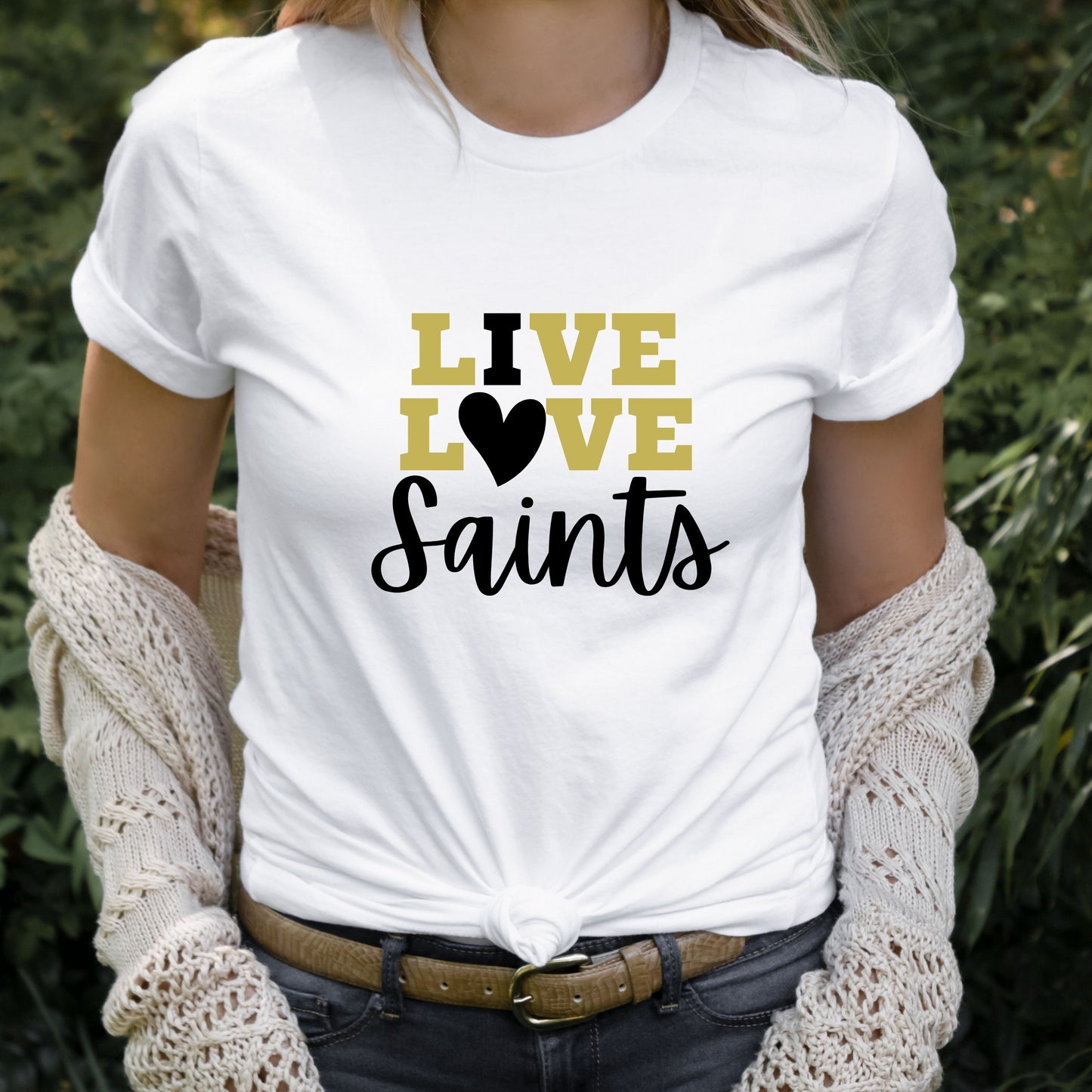 Live Love Saints Tee