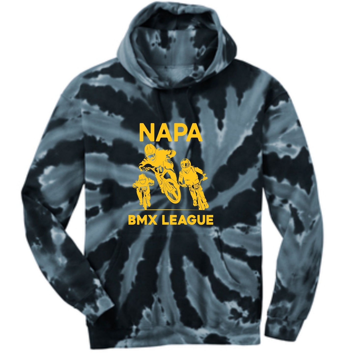 Unisex Tie Dye BMX League Hoodie