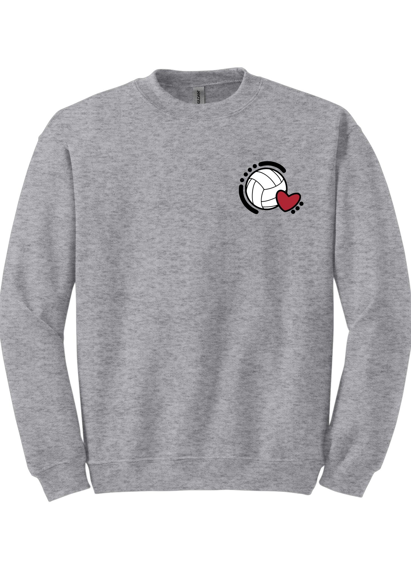 Youth Crewneck Pullover - Volleyball Love