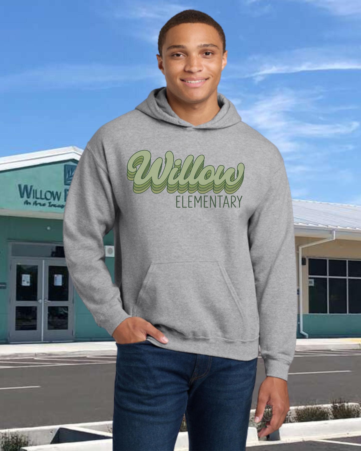 Willow Elementary Retro Hoodie
