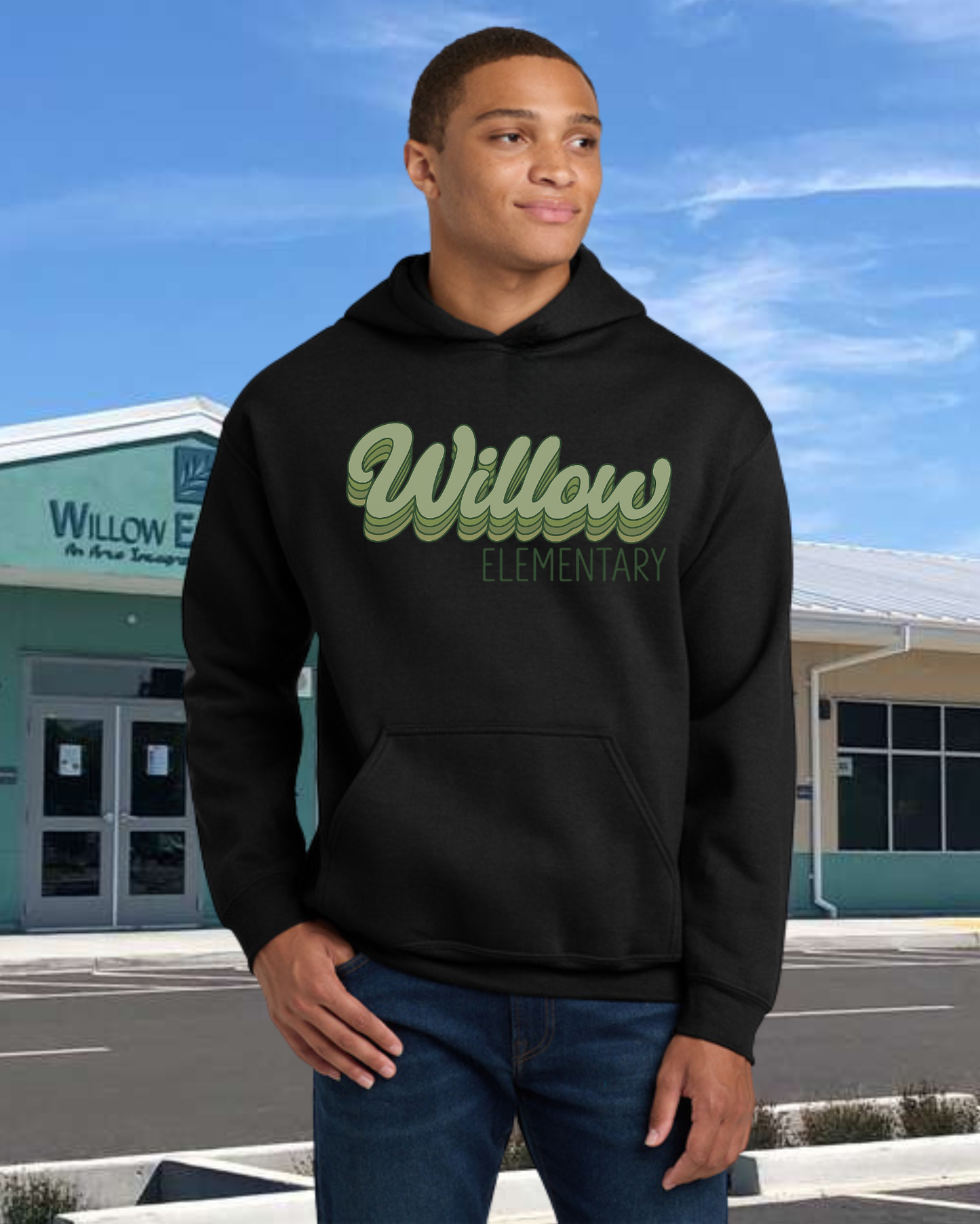 Willow Elementary Retro Hoodie