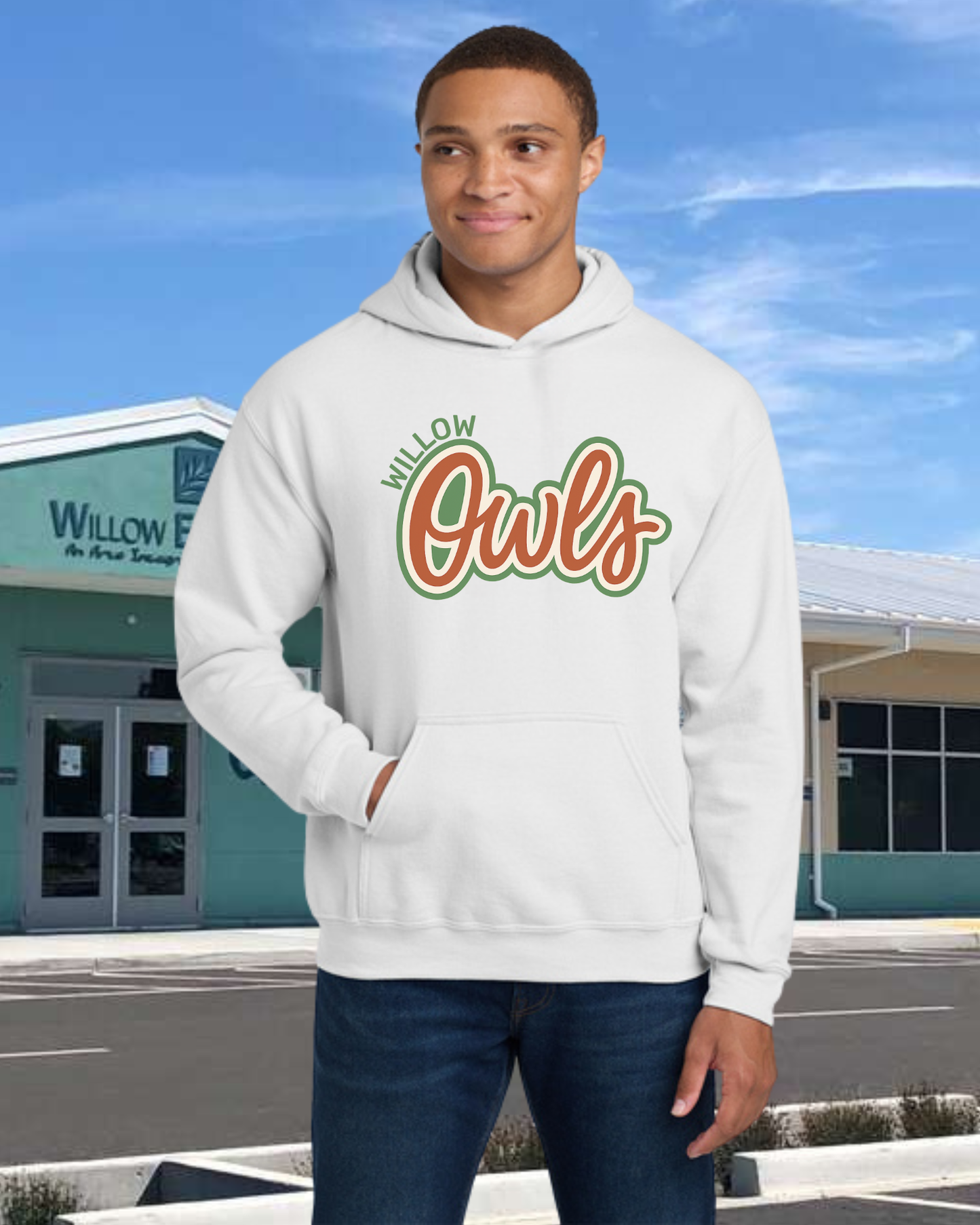 Willow Owls Retro Hoodie