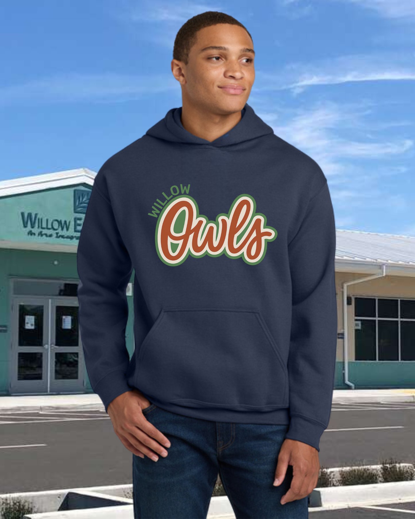 Willow Owls Retro Hoodie