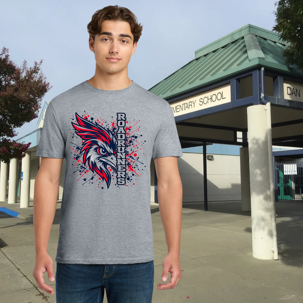 Roadrunner Color Splash Adult Unisex Tee