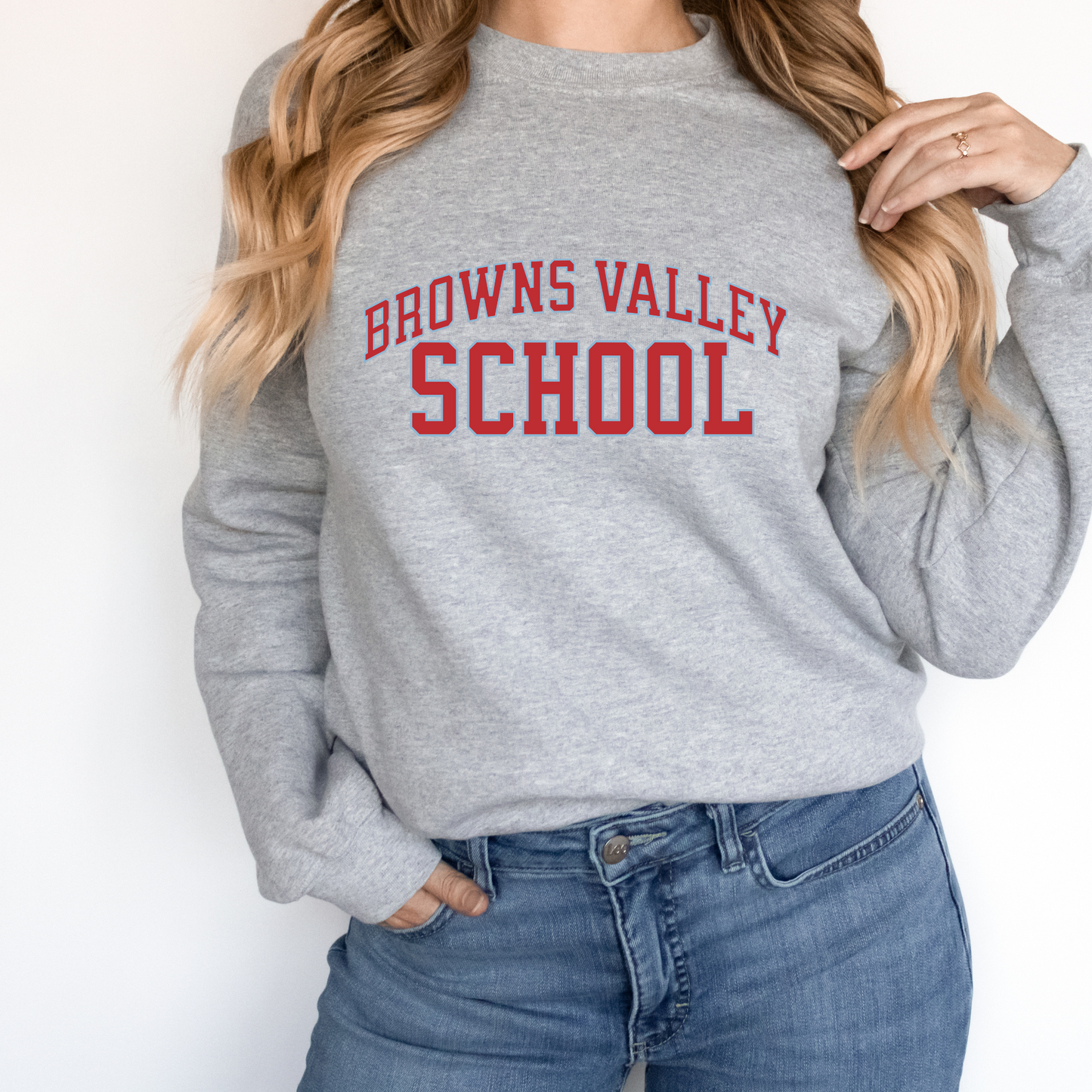 Adult Browns Valley School Crewneck Pullover