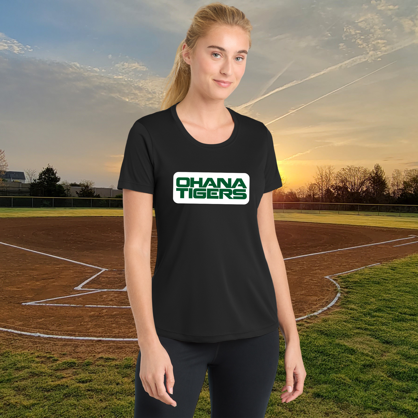 Ohana Tigers Ladies Athletic Style Tee