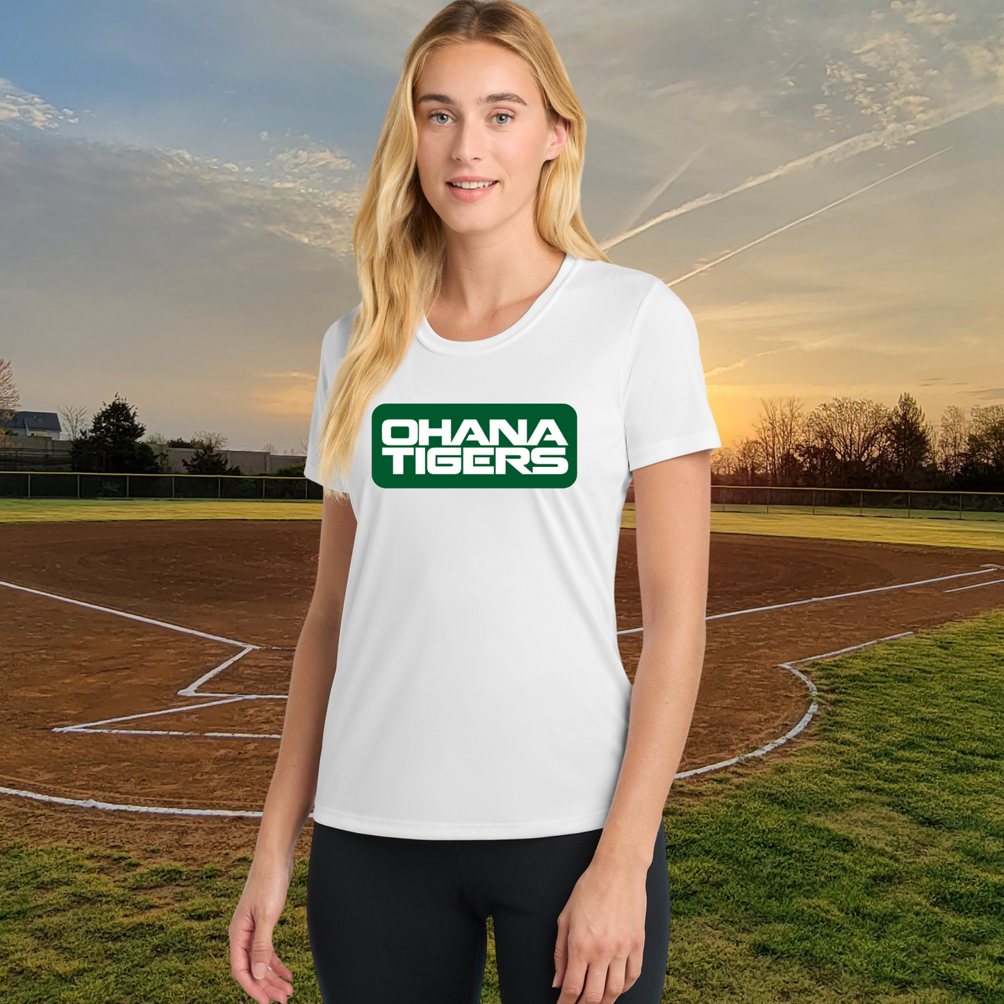 Ohana Tigers Ladies Athletic Style Tee