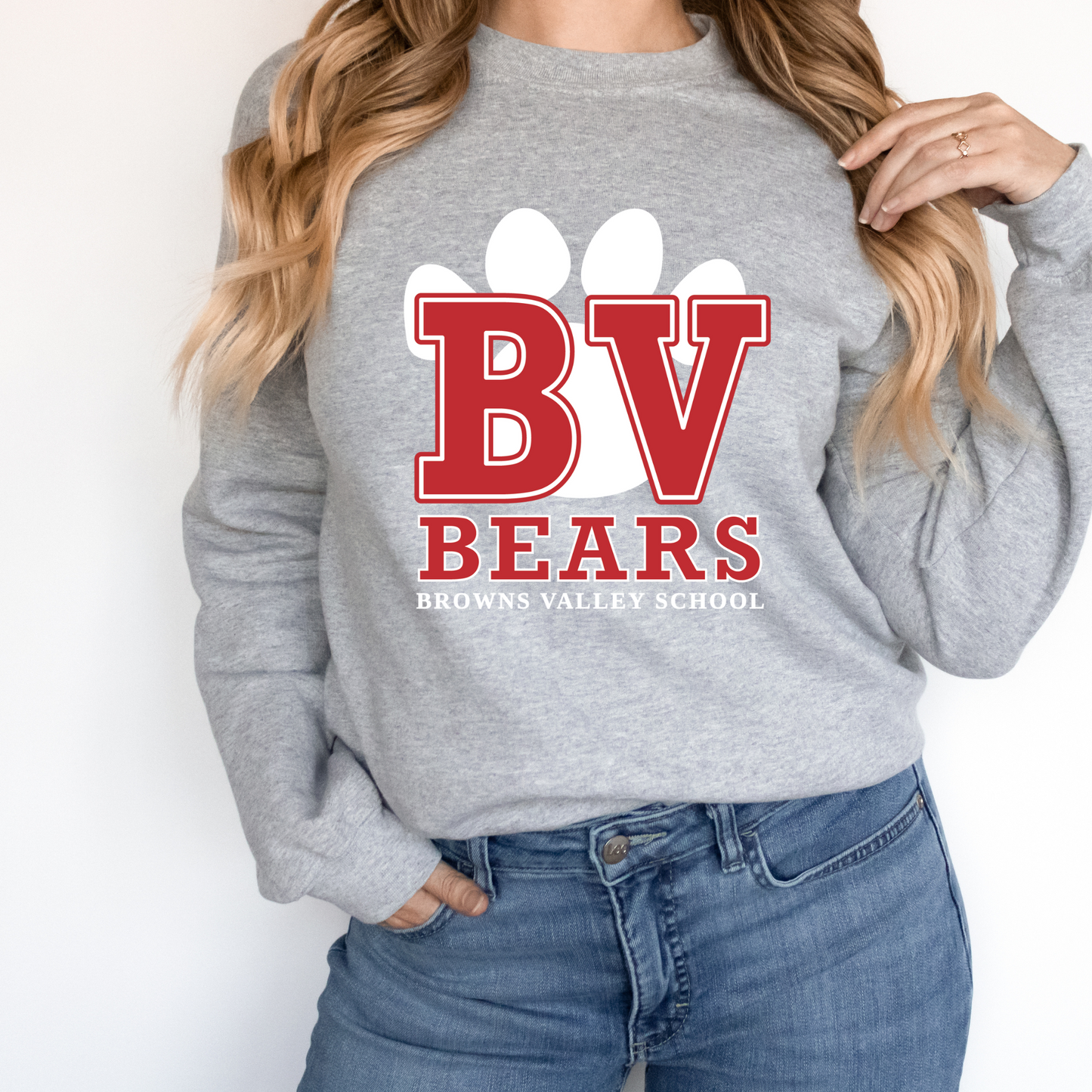 Adult BV School Crewneck Pullover