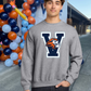 Unisex V Lion Head Crewneck