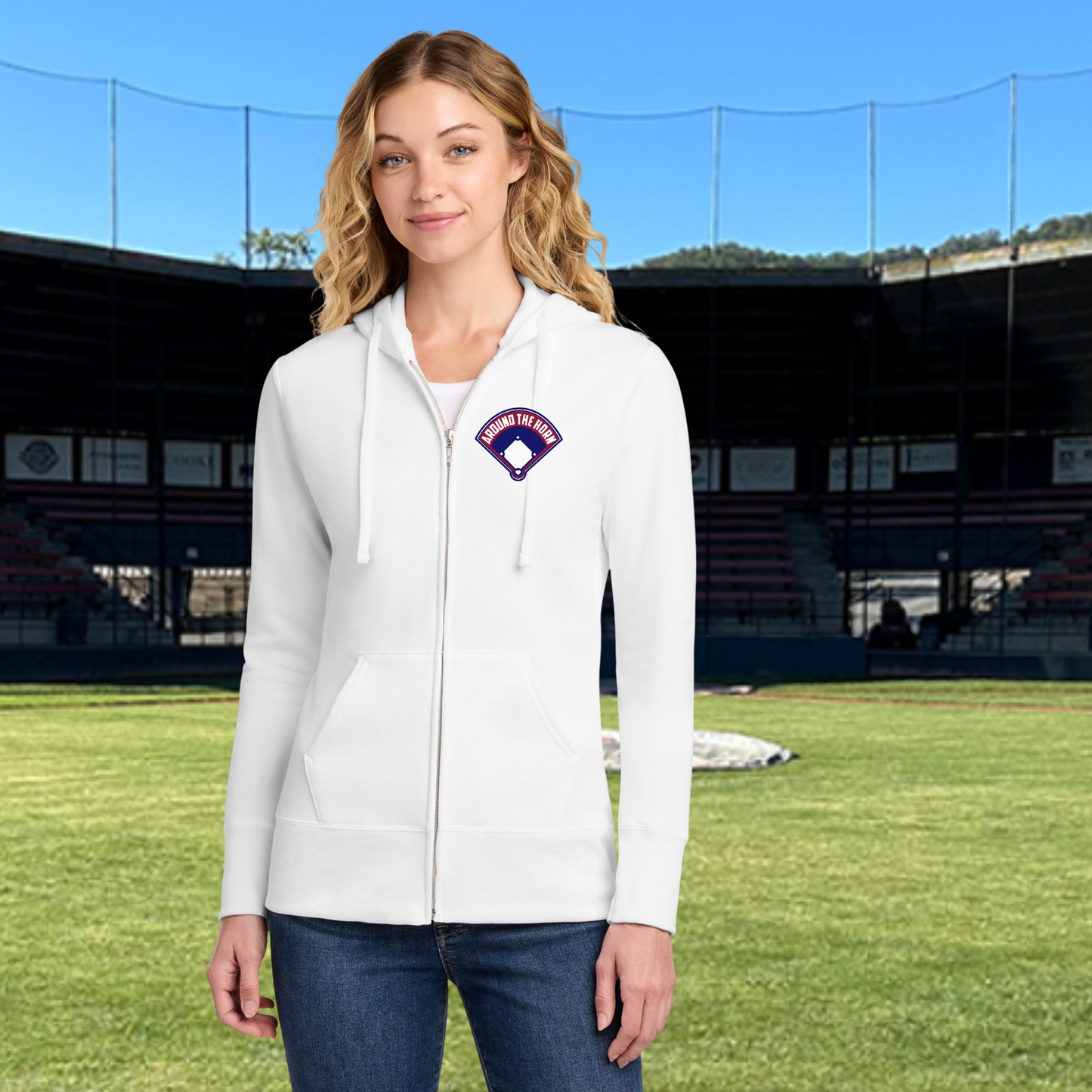 Around The Horn Ladies Full Zip Hoodie