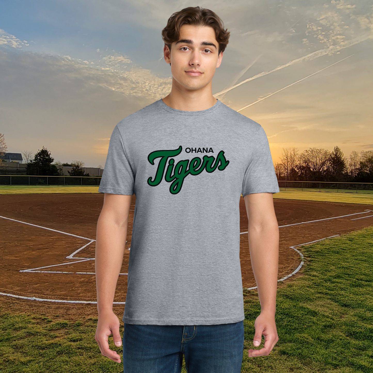 Ohana Tigers Script Softstyle Unisex Tee