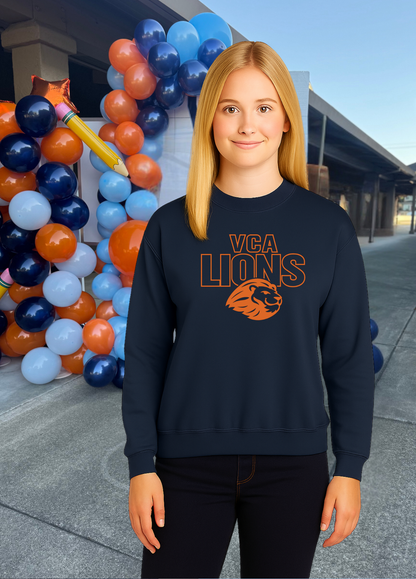 Unisex VCA Lions Head Crewneck