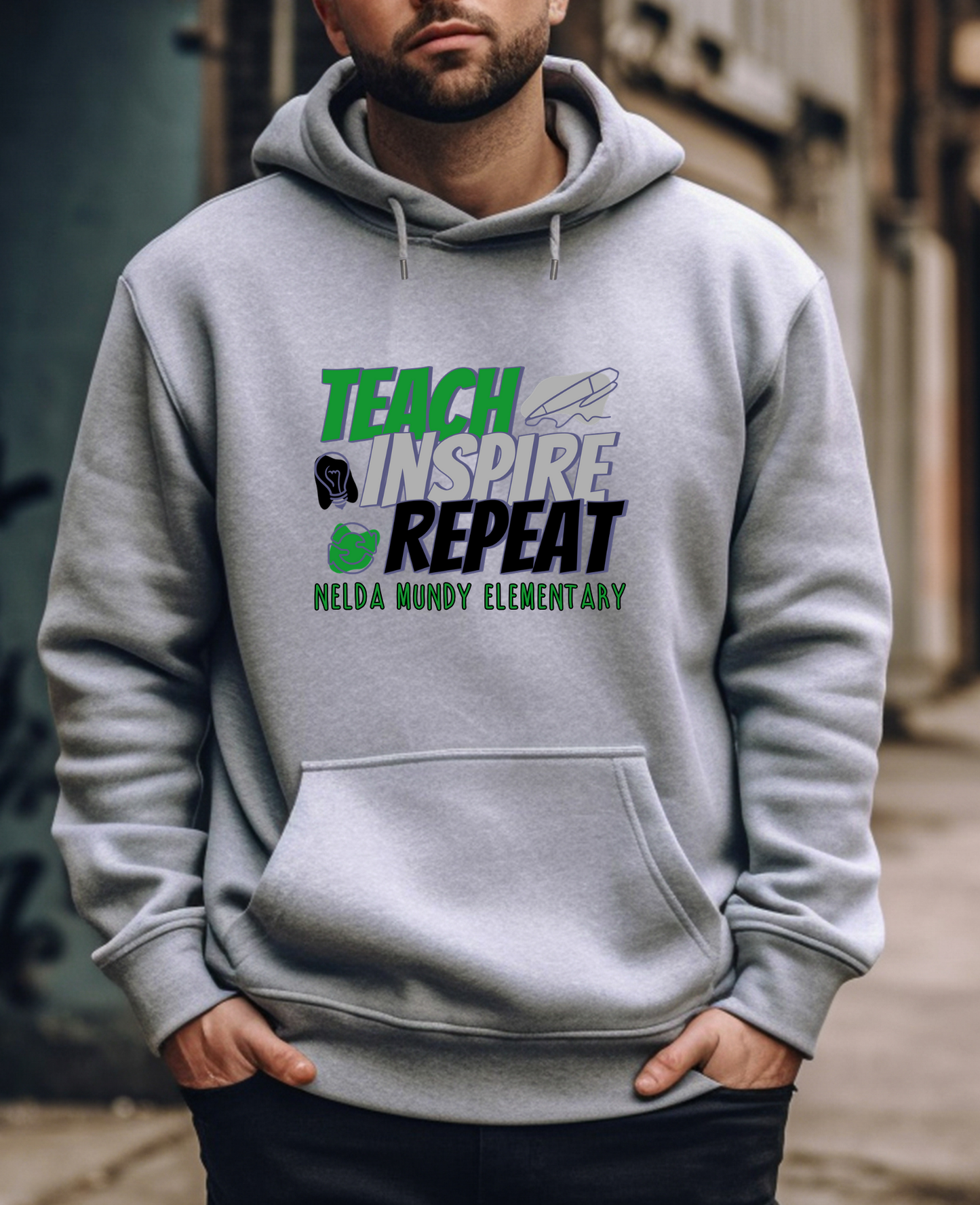 Teach Inspire Repeat Unisex Hoodie