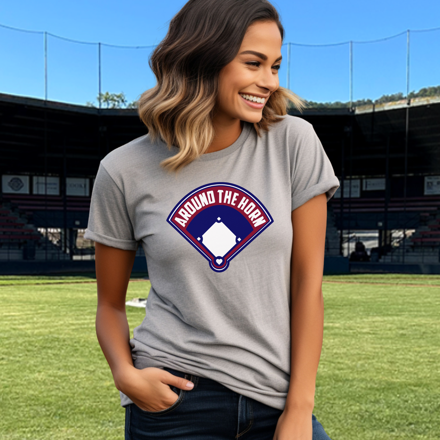 Around The Horn Ladies Tee
