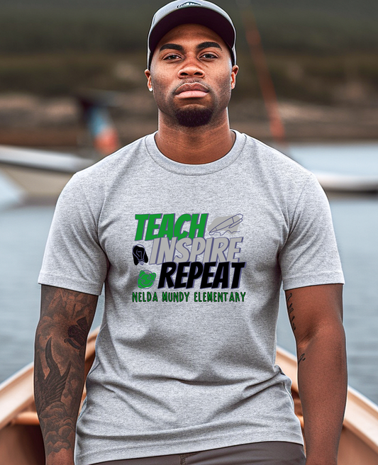 Teach Inspire Repeat Short Sleeve Tee