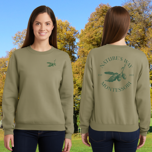 Natures Way Adult Khaki Crewneck Pullover