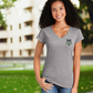 Nelda Mundy Ladies V-Neck Tee (Front Left Chest Print)