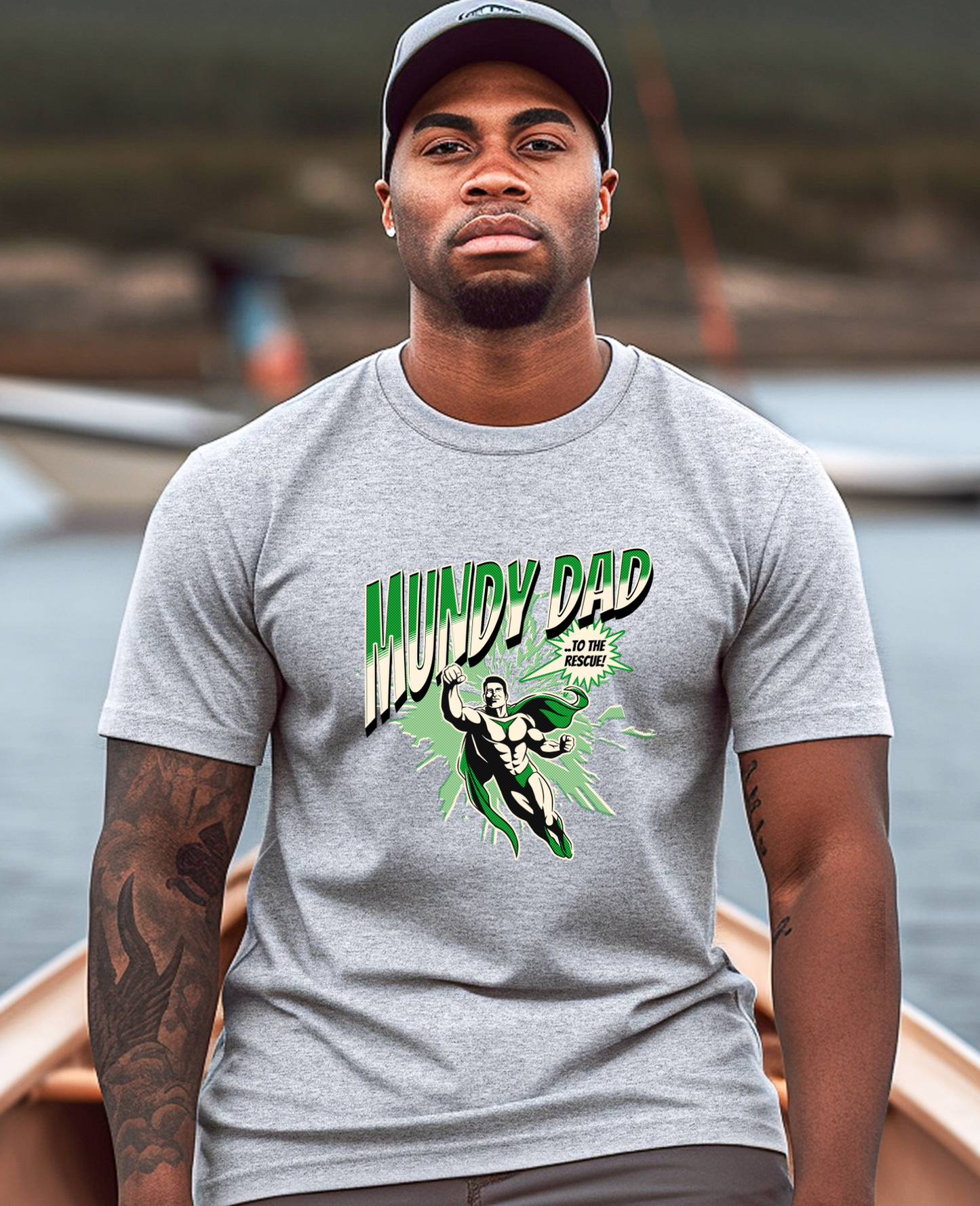 "Superhero" Mundy Dad Short Sleeve Tee