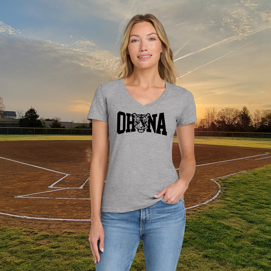 Ohana Softsyle Ladies V-Neck Tee