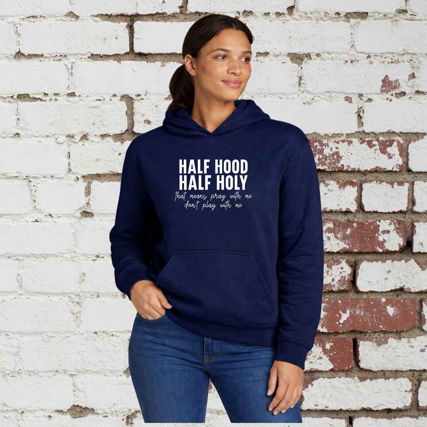 Half Holy Unisex Hoodie