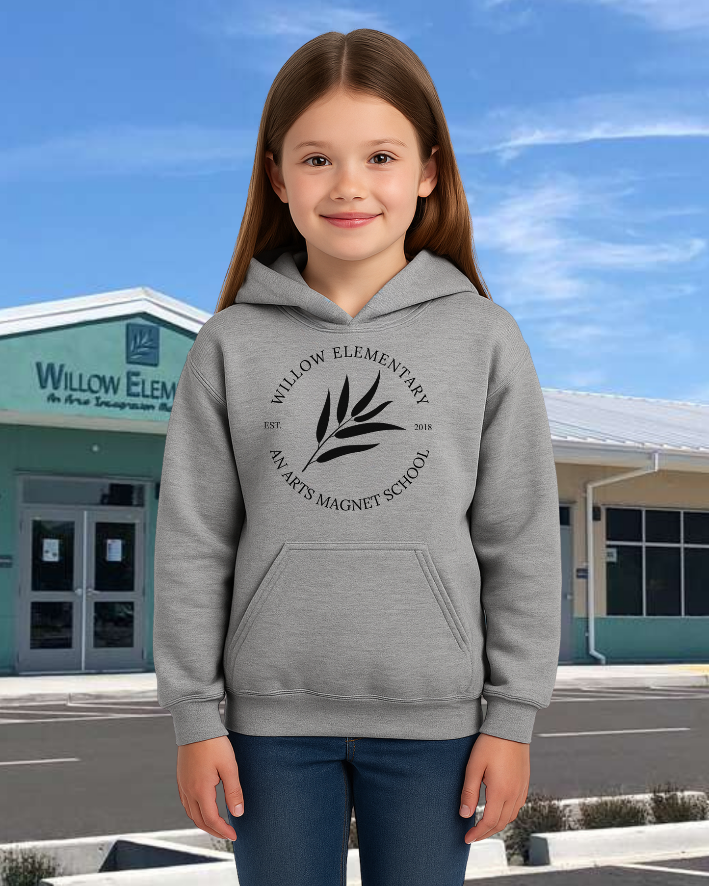 Willow Arts Magnet Est. 2018 Youth Hoodie