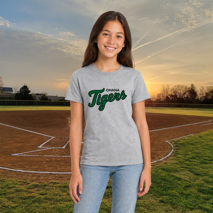 Ohana Tigers Script Softstyle Youth Tee