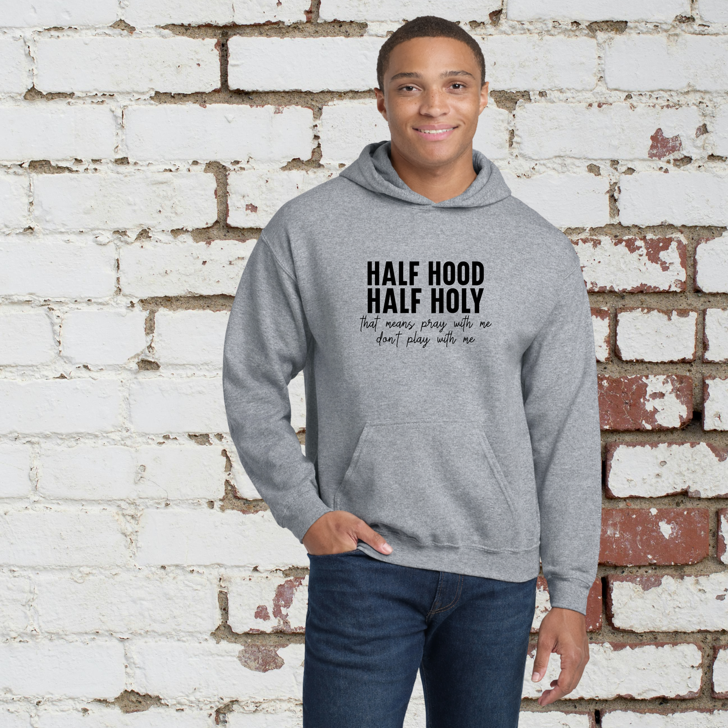 Half Holy Unisex Hoodie