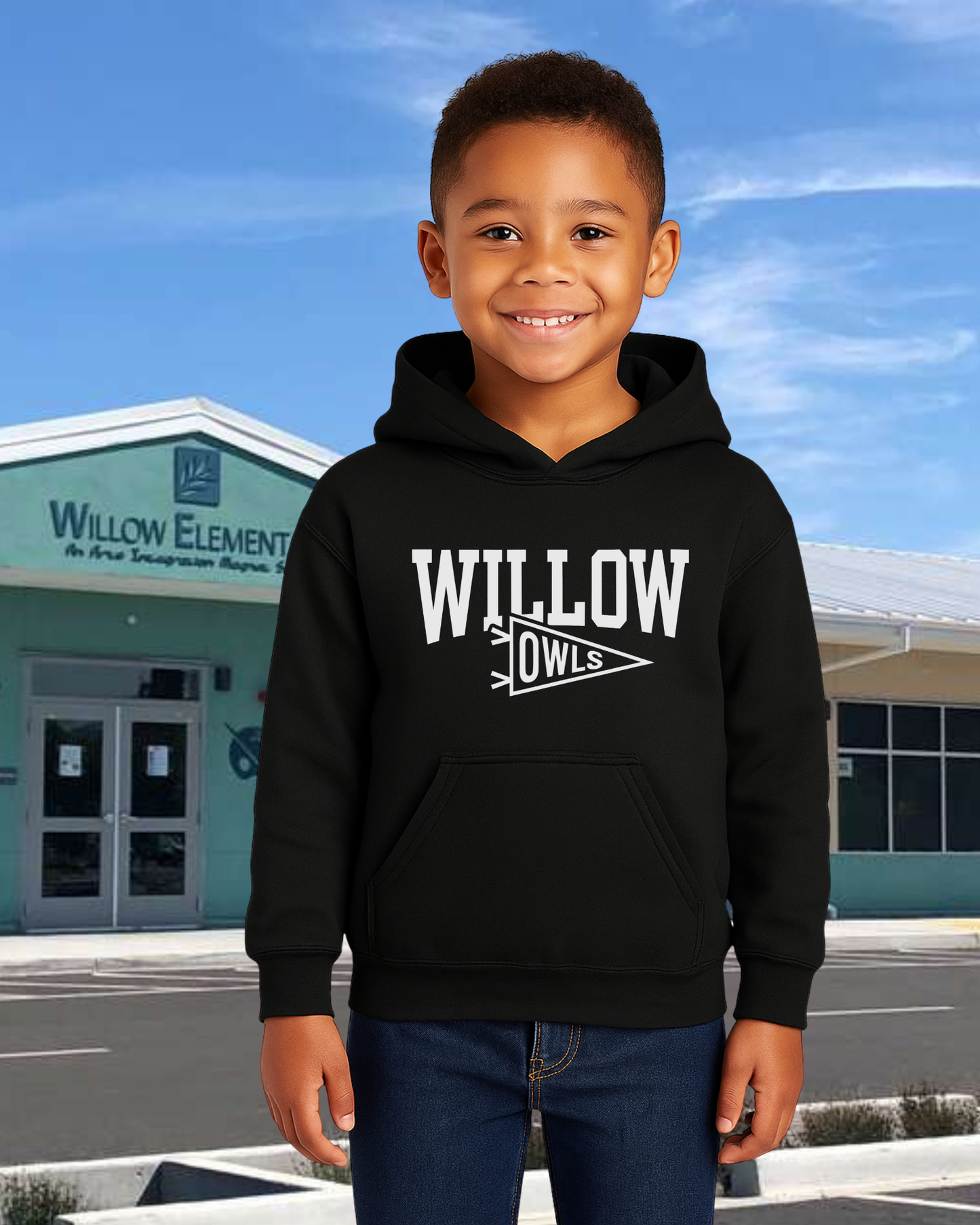 Willow Pennant Youth Hoodie