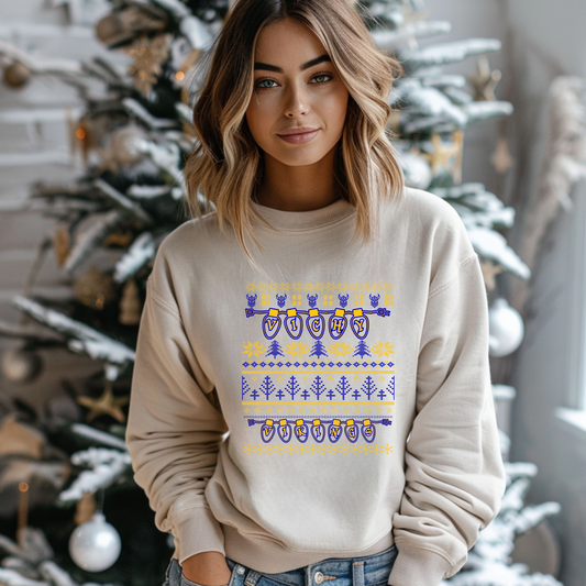 Adult Vichy Holiday Crewneck Sweatshirt