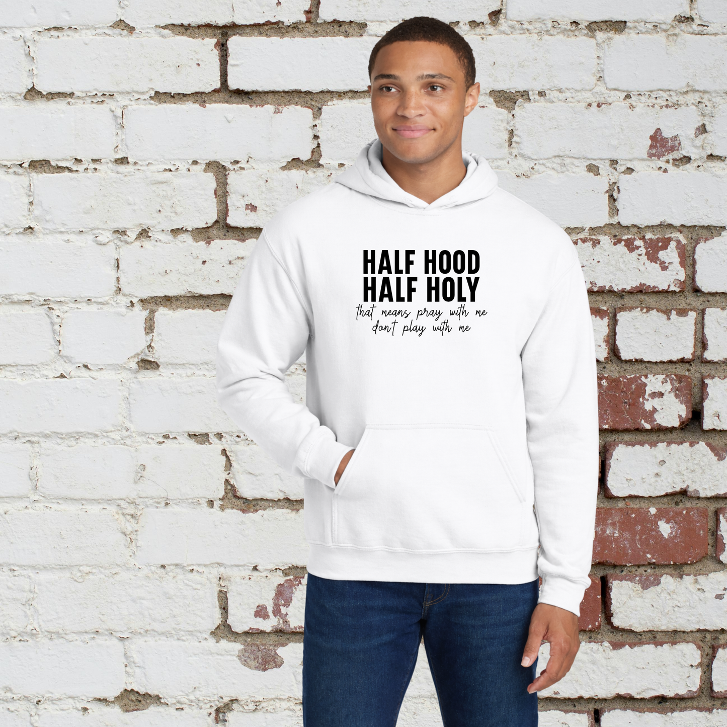 Half Holy Unisex Hoodie