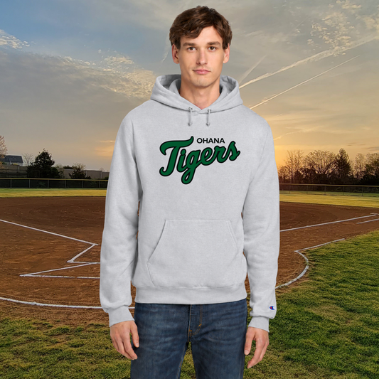 Ohana Tigers Script Champion Unisex Adult Hoodie