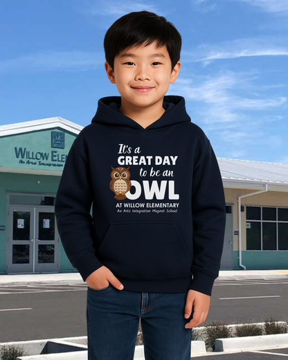 It's A Great Day To Be An Owl Youth Hoodie