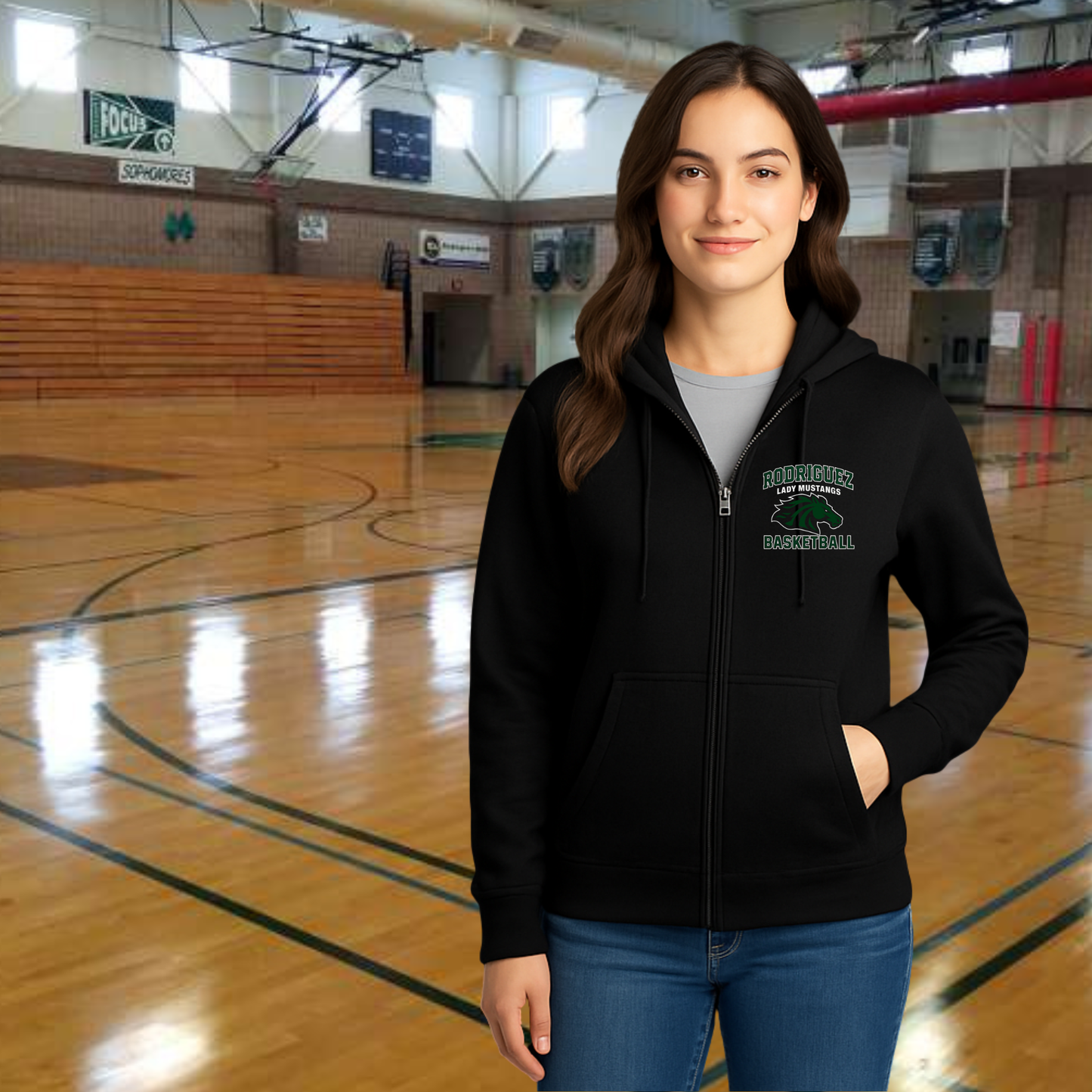 Rodriguez Mustang Zip Up Hoodie