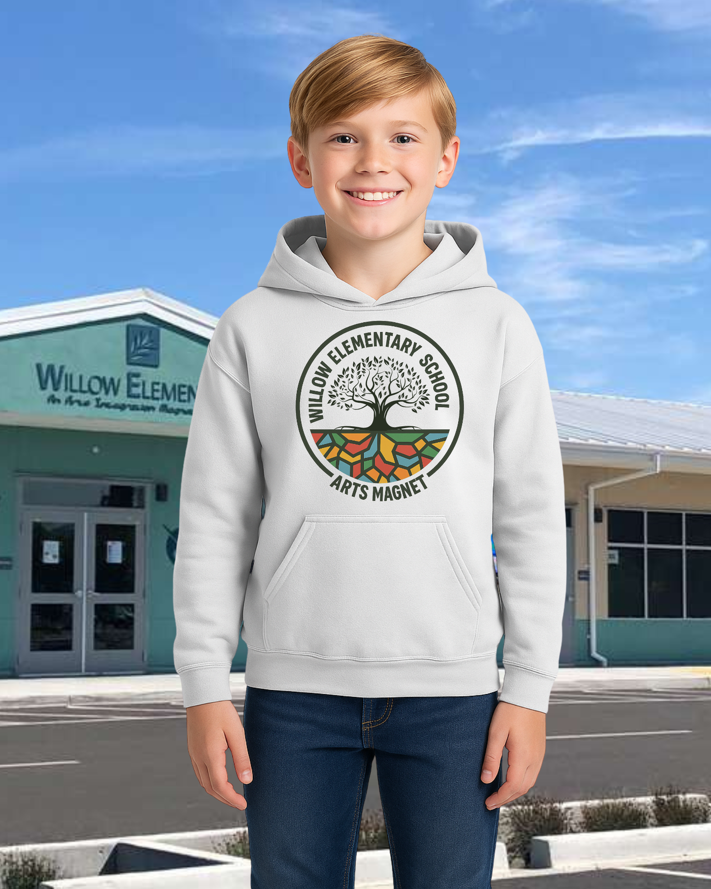 Willow Arts Magnet Rooted Youth Hoodie
