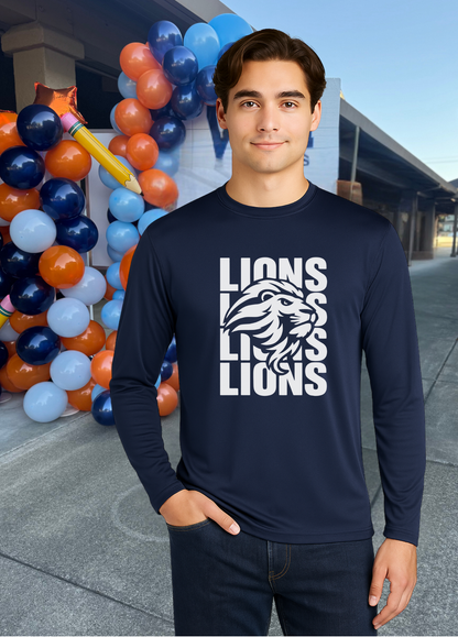 Unisex Long Sleeve Lions Tee