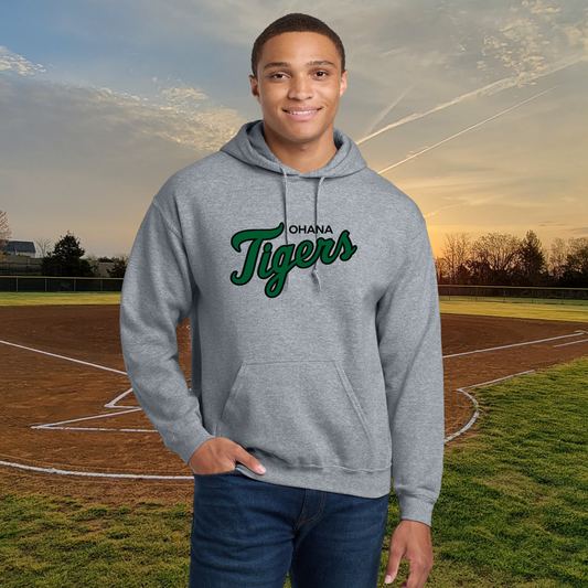 Ohana Tigers Script Unisex Adult Hoodie