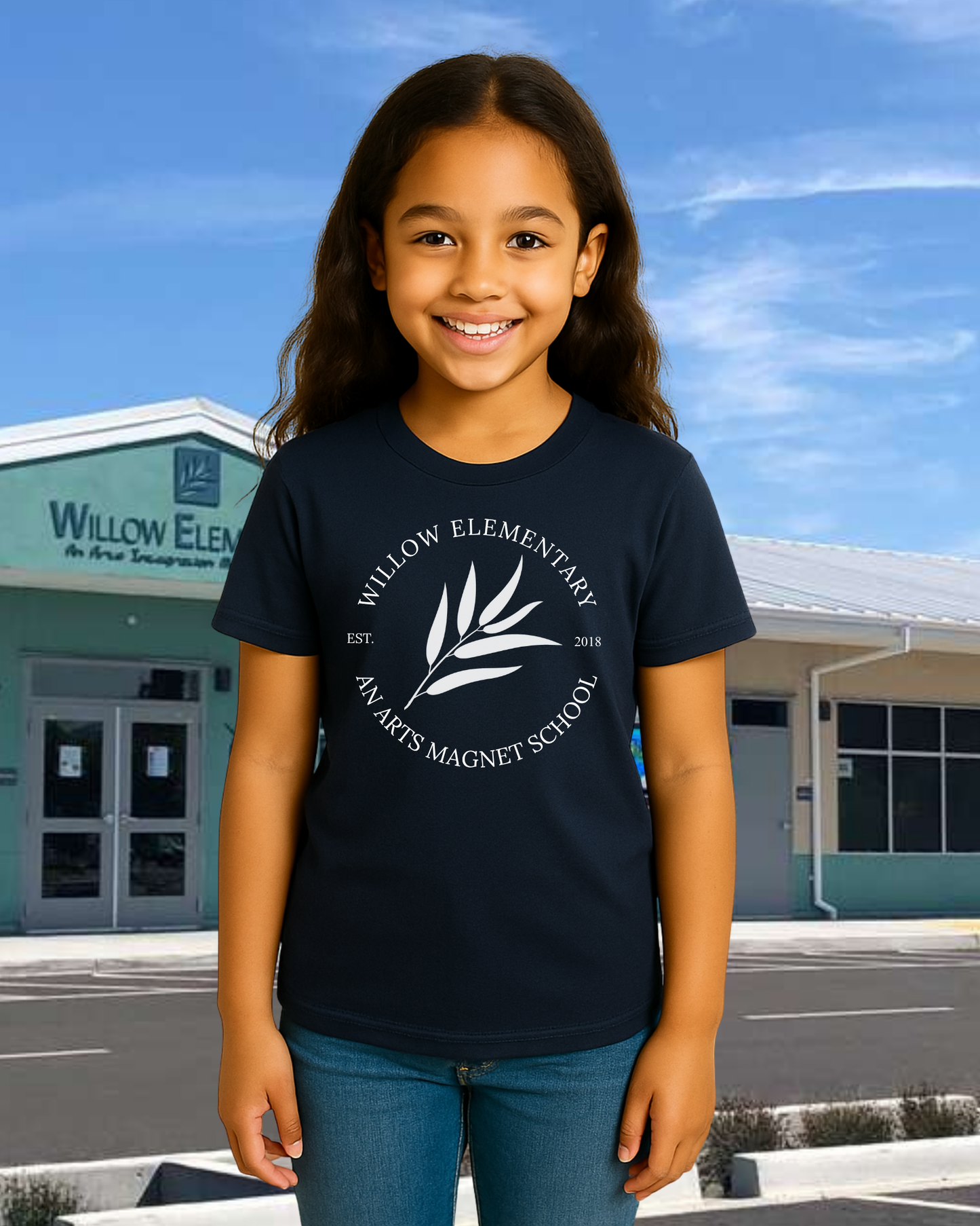 Willow Arts Magnet Est. 2018 Youth Tee