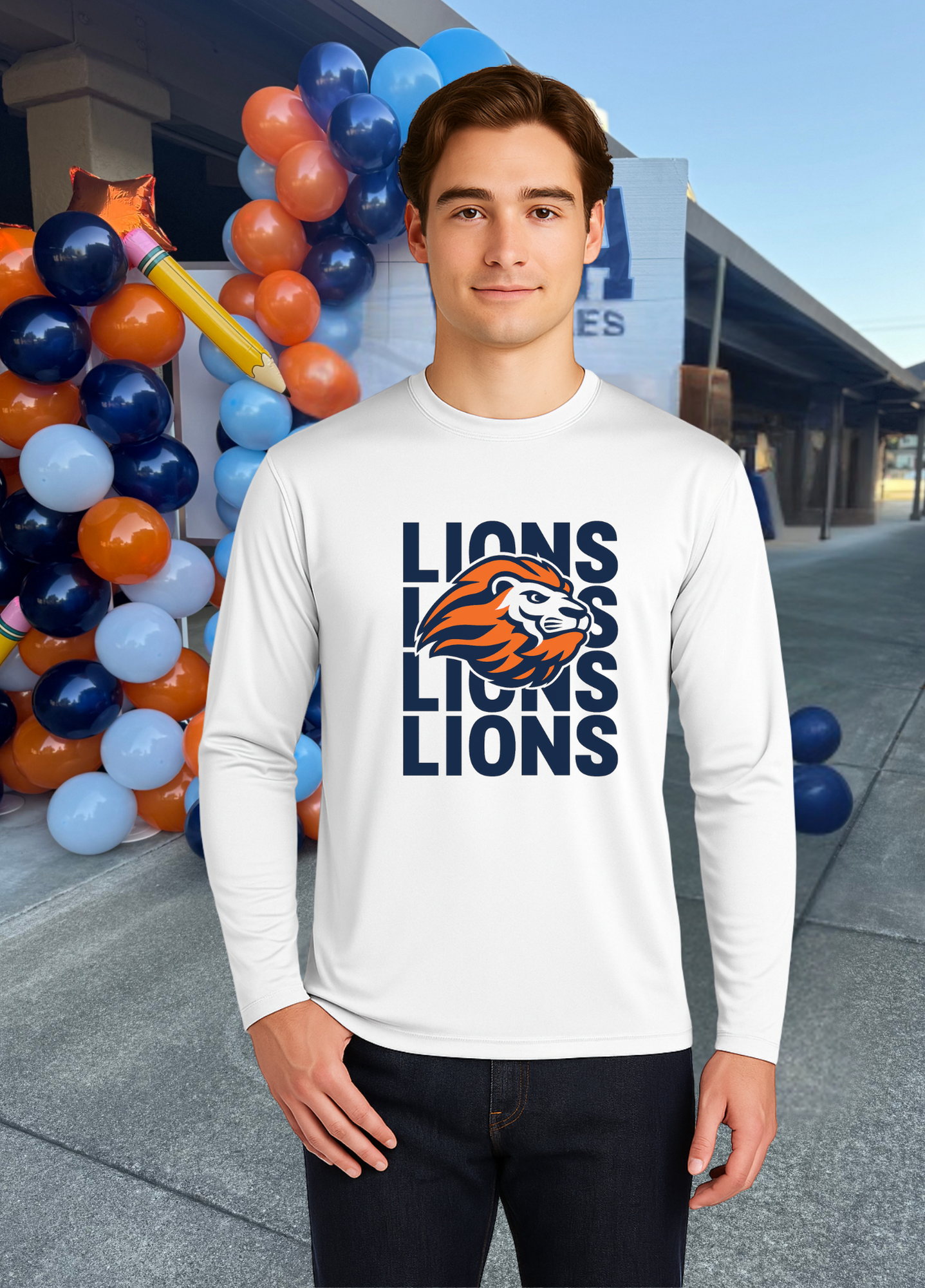 Unisex Long Sleeve Lions Tee